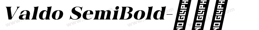 Valdo SemiBold字体转换
